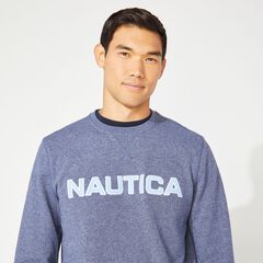 SOLID CREWNECK SWEATSHIRT,J Navy,large