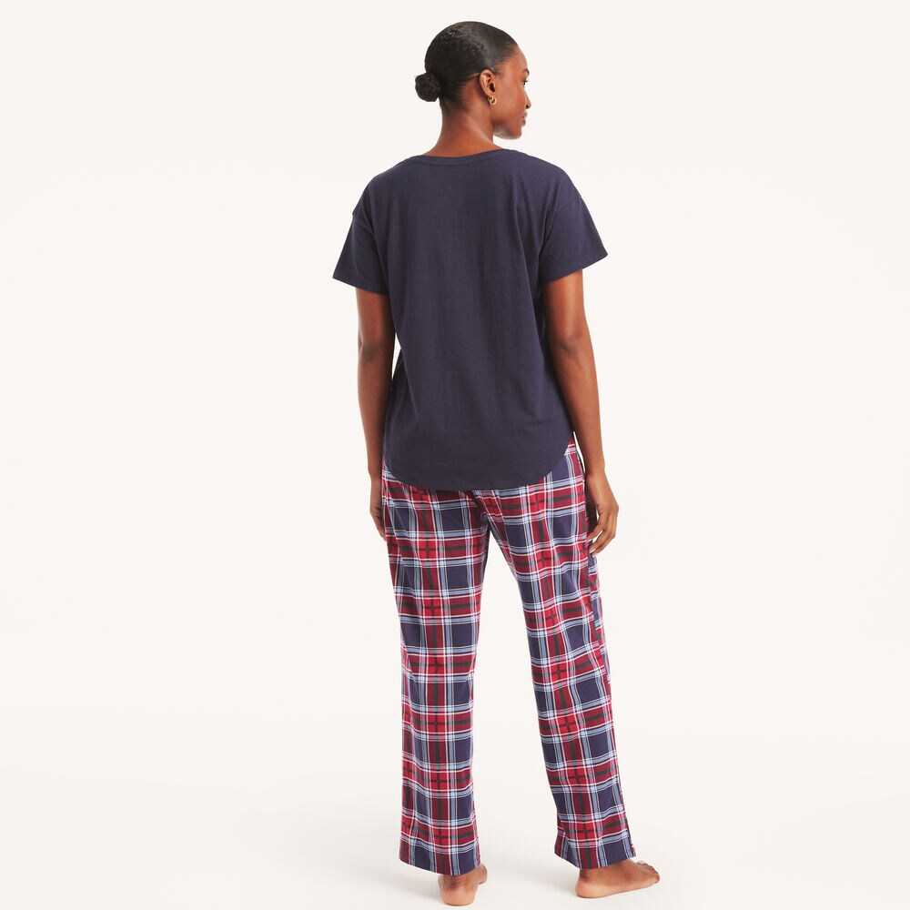 Printed Pajama Pant Set,Admiral Blue,large