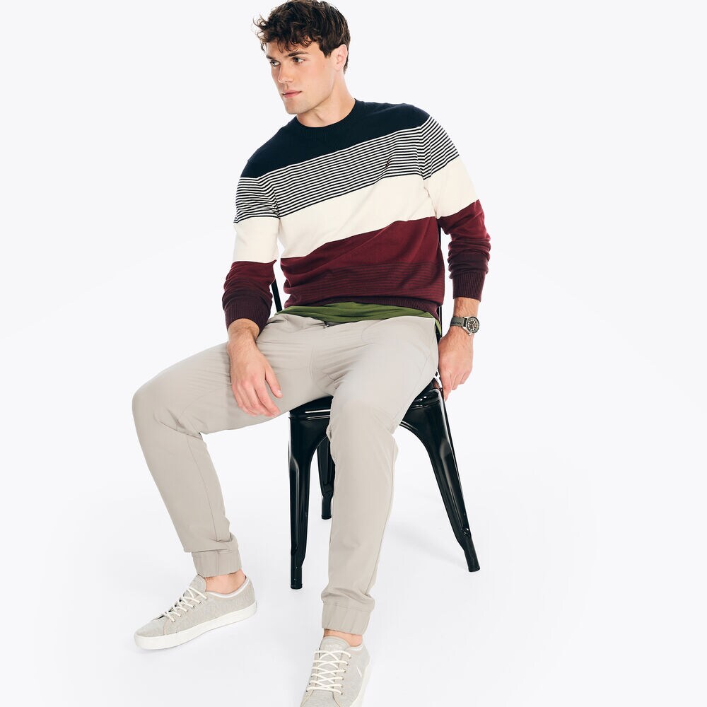 Navtech Colorblock Sweater,Rio Red,large