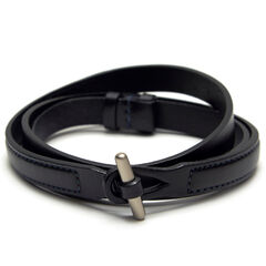 Leather Toggle Belt,Black,large