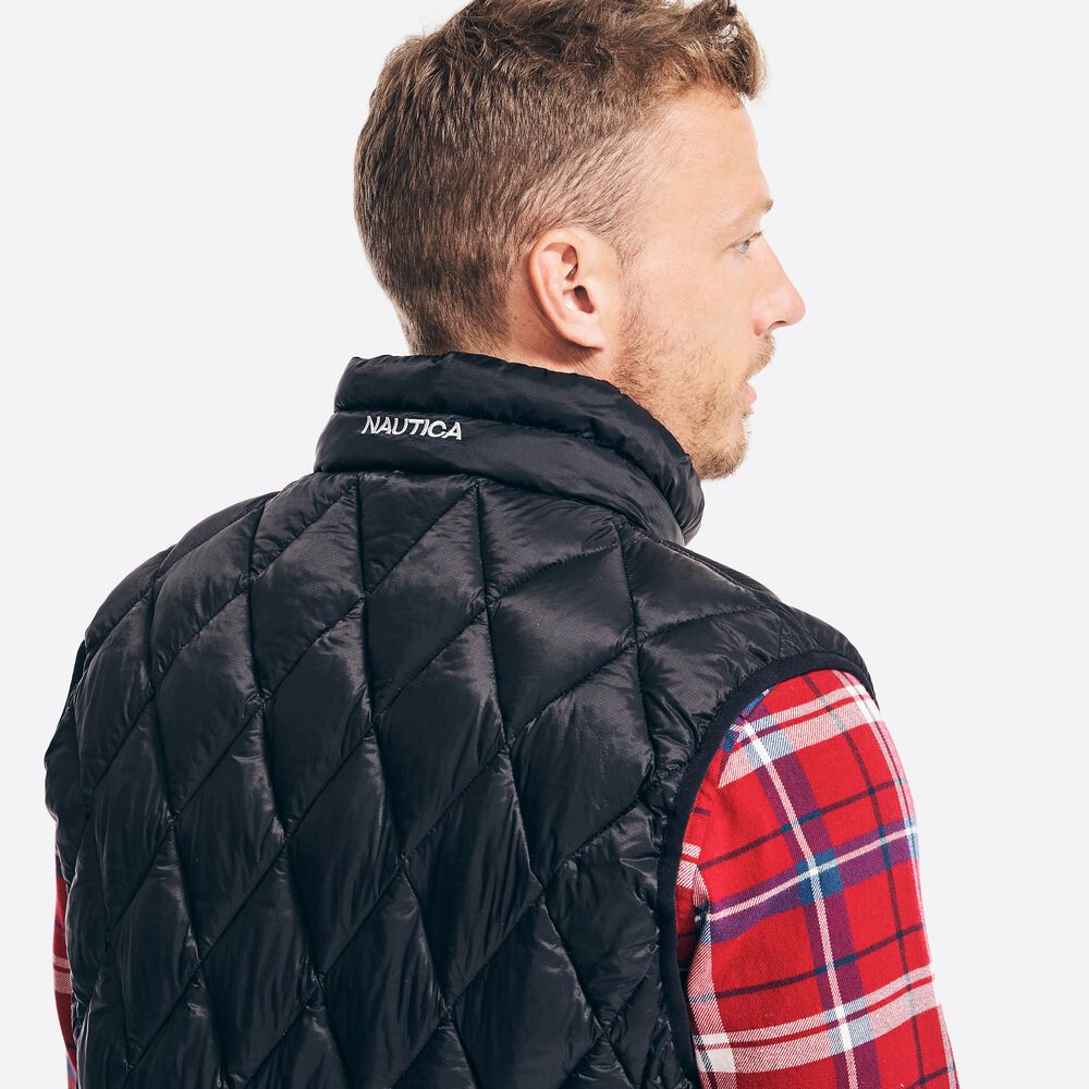 TEMPASPHERE PUFFER VEST,True Black,large