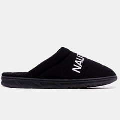 LOGO JERSEY SLIPPER,Black,large