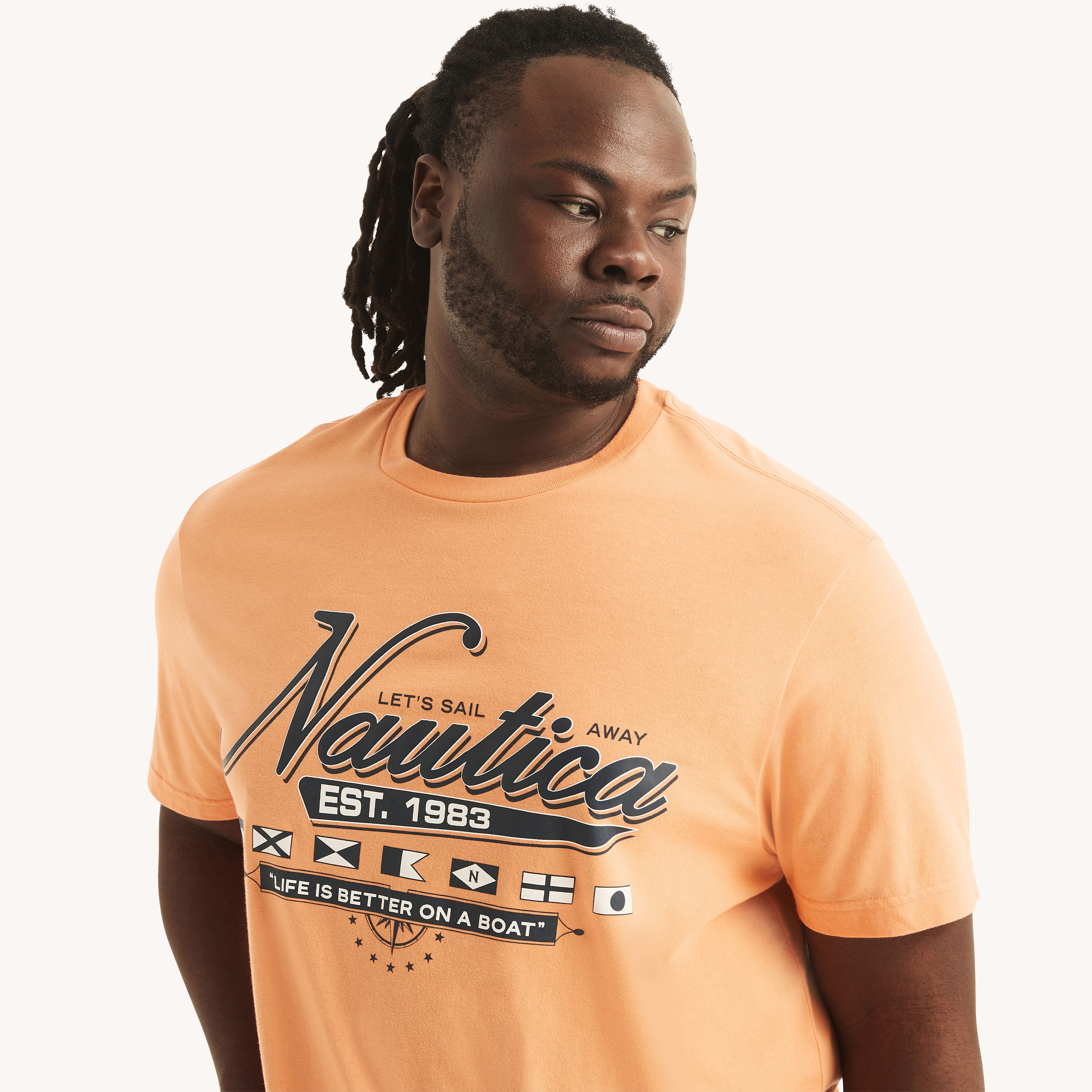 Big & Tall Sustainably Crafted Sail Away Graphic T-Shirt | Nautica