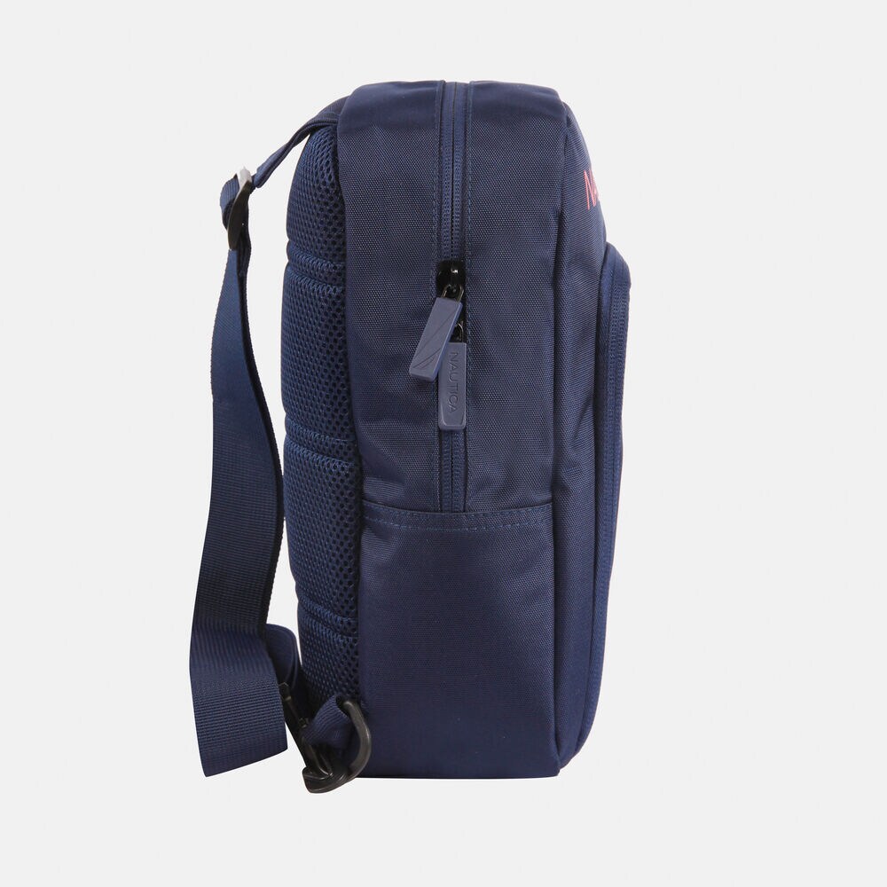 brand icon Sling Bag,Workshirt Blue,large
