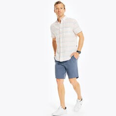 LINEN SHORT-SLEEVE SHIRT,Sail White,large