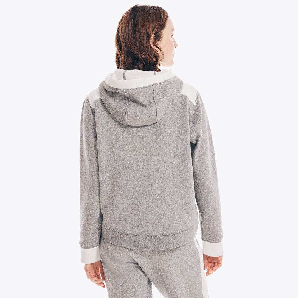 SHERPA FLEECE PULLOVER HOODIE,Fog,large
