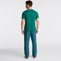 PLAID PAJAMA SET,Spruce,large