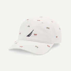 Embroidered Cap,Bright White,large