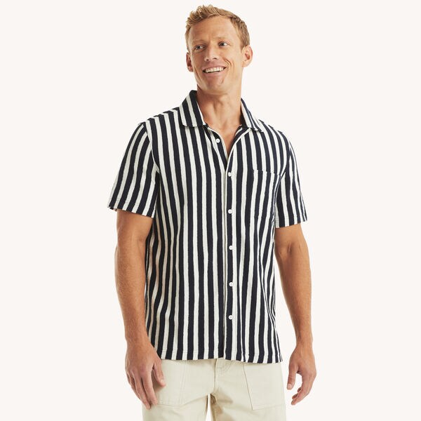 Striped Button-Down Shirt