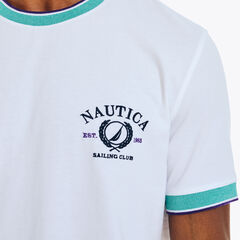 Crewneck T-Shirt,Bright White,large