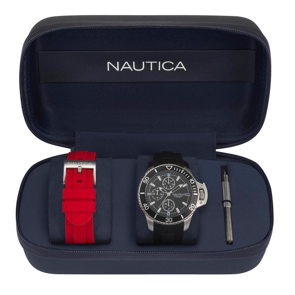 Bayside Watch Gift Set with Sport Strap,Multi,large