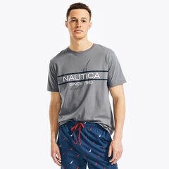 SINCE 1983 GRAPHIC SLEEP T-SHIRT,Grey Shadow,large