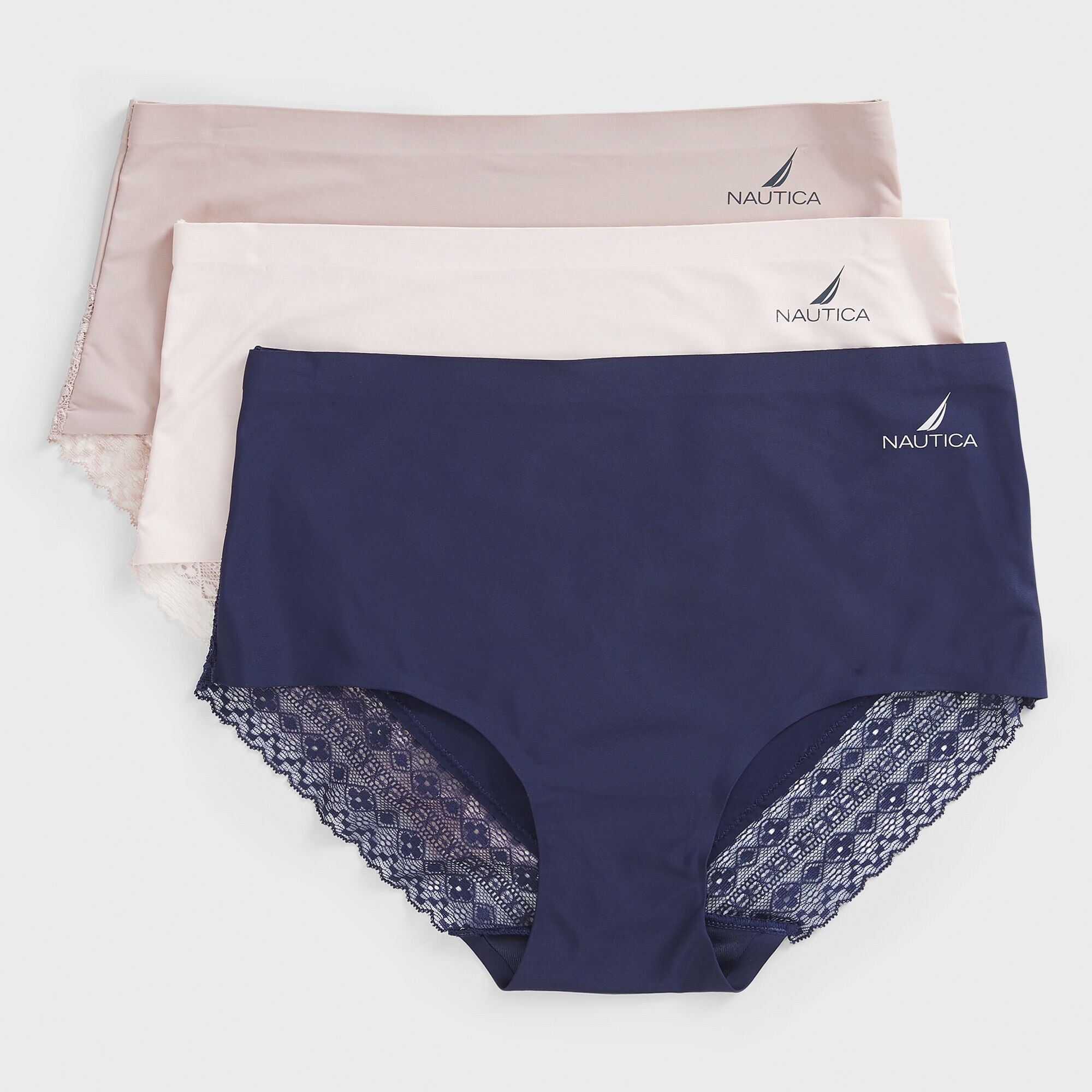 BRAND ICON LOGO BRIEFS, 3-PACK,Navy,large