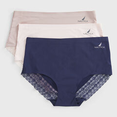 BRAND ICON LOGO BRIEFS, 3-PACK,Navy,large