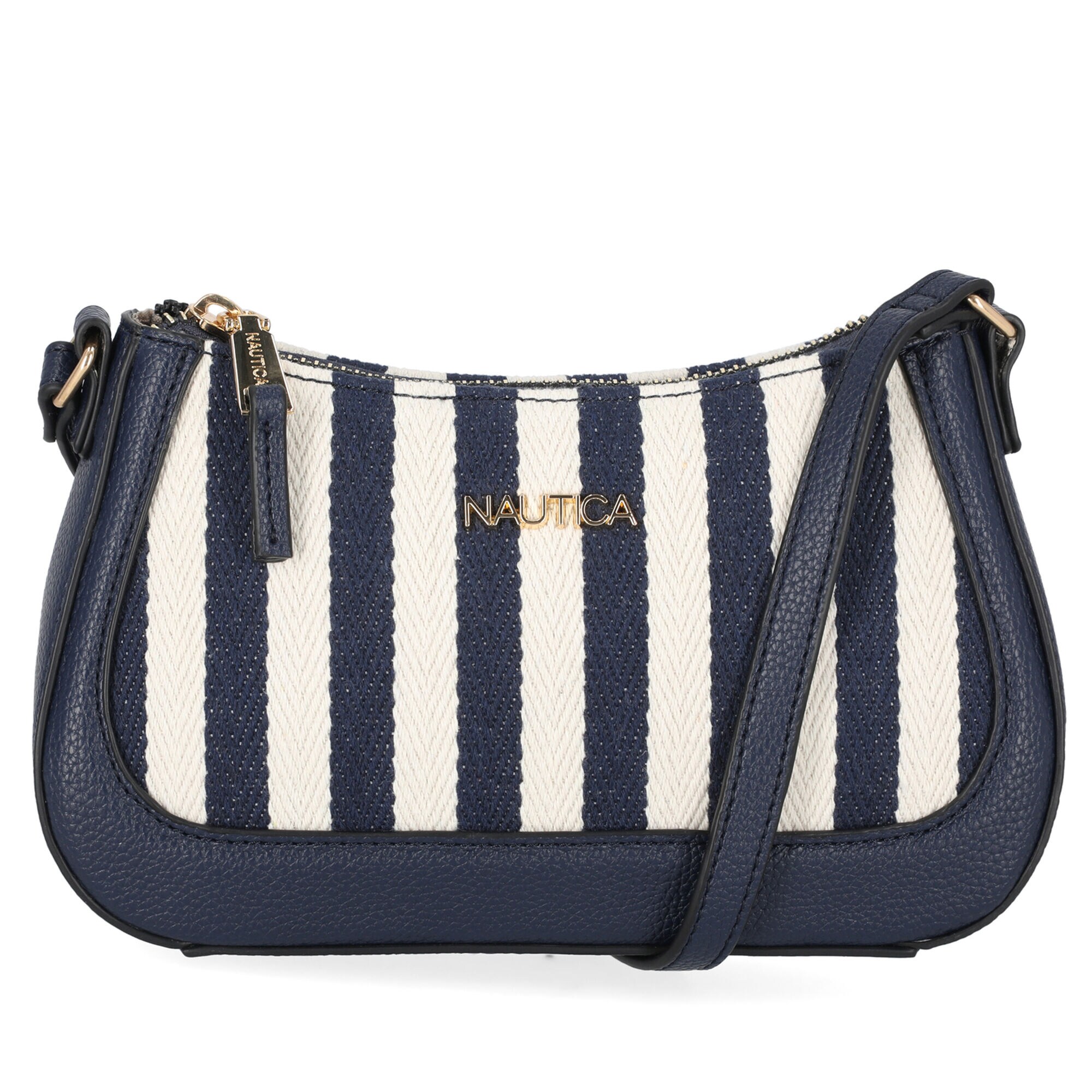 Striped Crossbody Bag,Charcoal Blue Heather,large