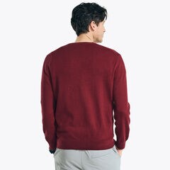 Navtech V-Neck Sweater,Flamingo,large