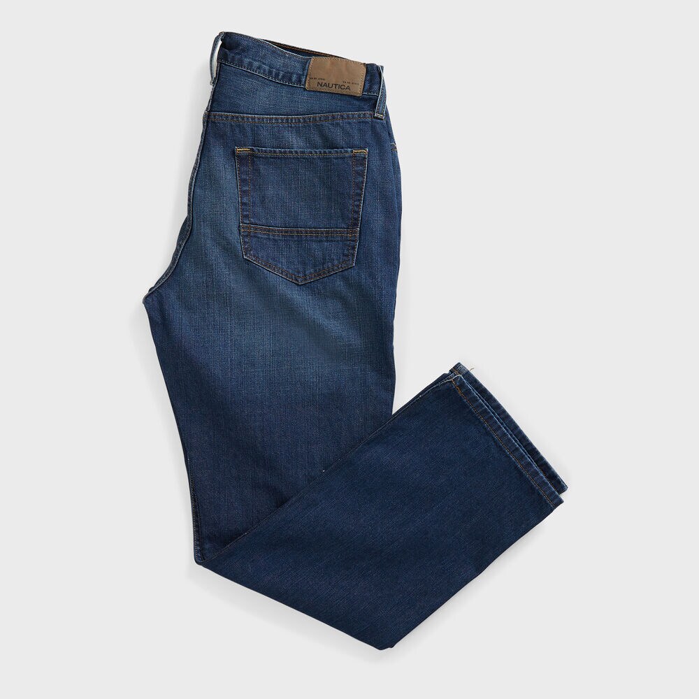 RELAXED FIT DENIM,Sinker Blue Denim Wash,large