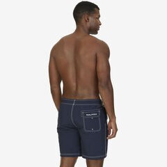 8" BIG & TALL SWIM TRUNKS,Navy,large