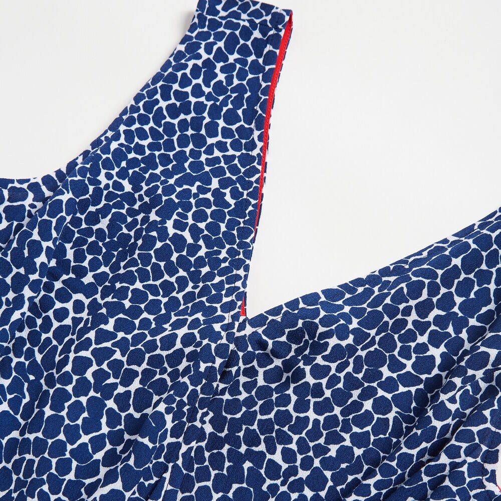 NAUTICA JEANS CO. PRINT WOVEN ROMPER,Blue Depths,large