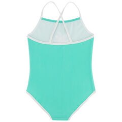 GIRLS' PINEAPPLE FLIP SEQUIN ONE PIECE SWIM (8-16),Wave Green,large
