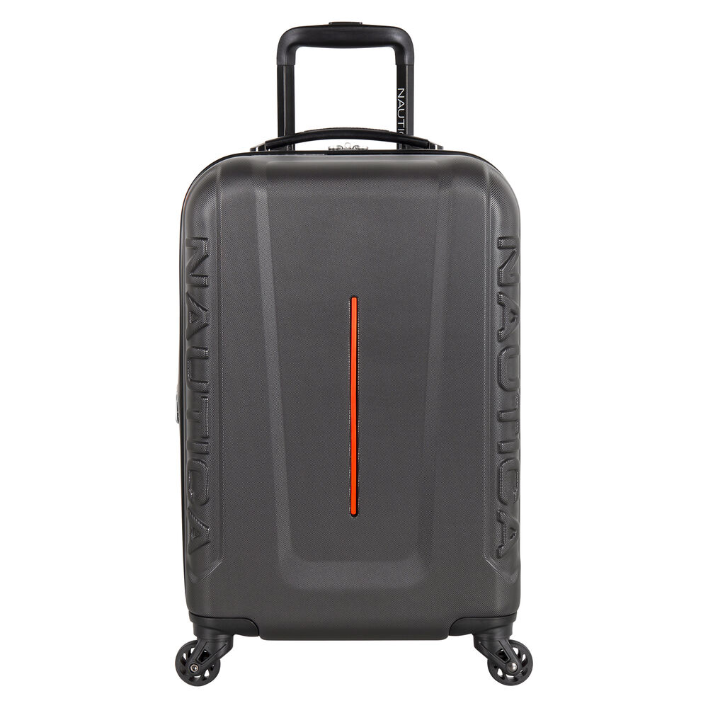 Vernon Bay 20" Hardside Spinner Luggage in Grey/Orange,Grey Heather,large