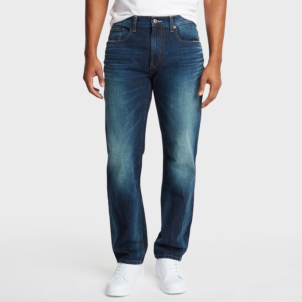 Athletic Fit Jeans,Rolling River Wash,large