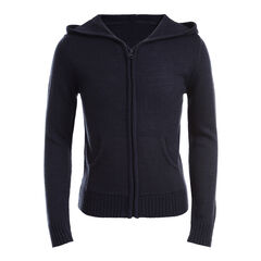 GIRLS' SWEATER HOODIE (7-16),Crystal Bay Blue,large