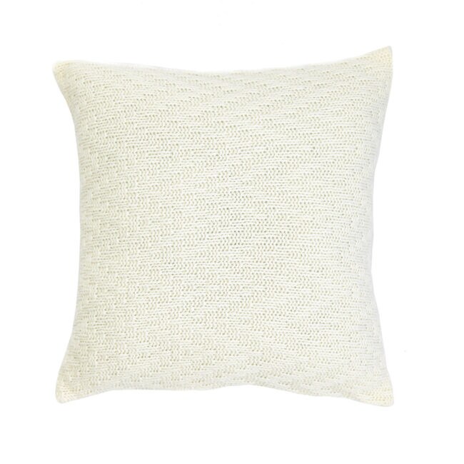 Sedgemoor Ivory Chevron Knit Throw Pillow Nautica