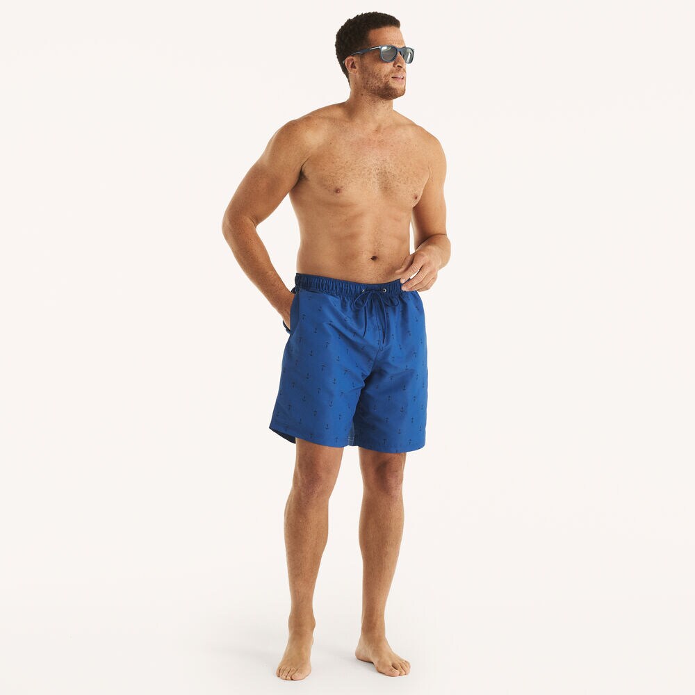 Big & Tall Anchor Printed Quick-Dry Swim,Bright Cobalt,large