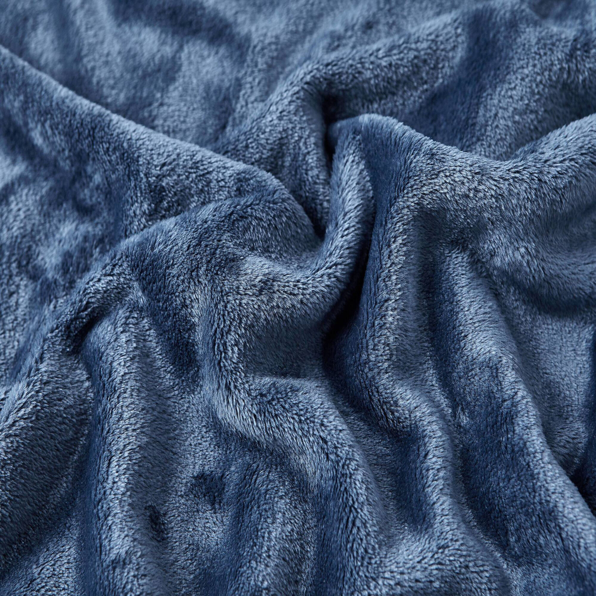 SOLID THROW BLANKET,Deep Dive Wash,large