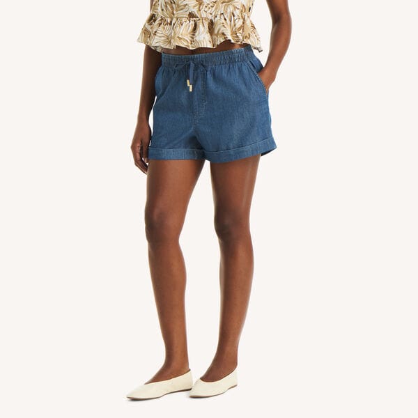 Chambray Pull-On Short