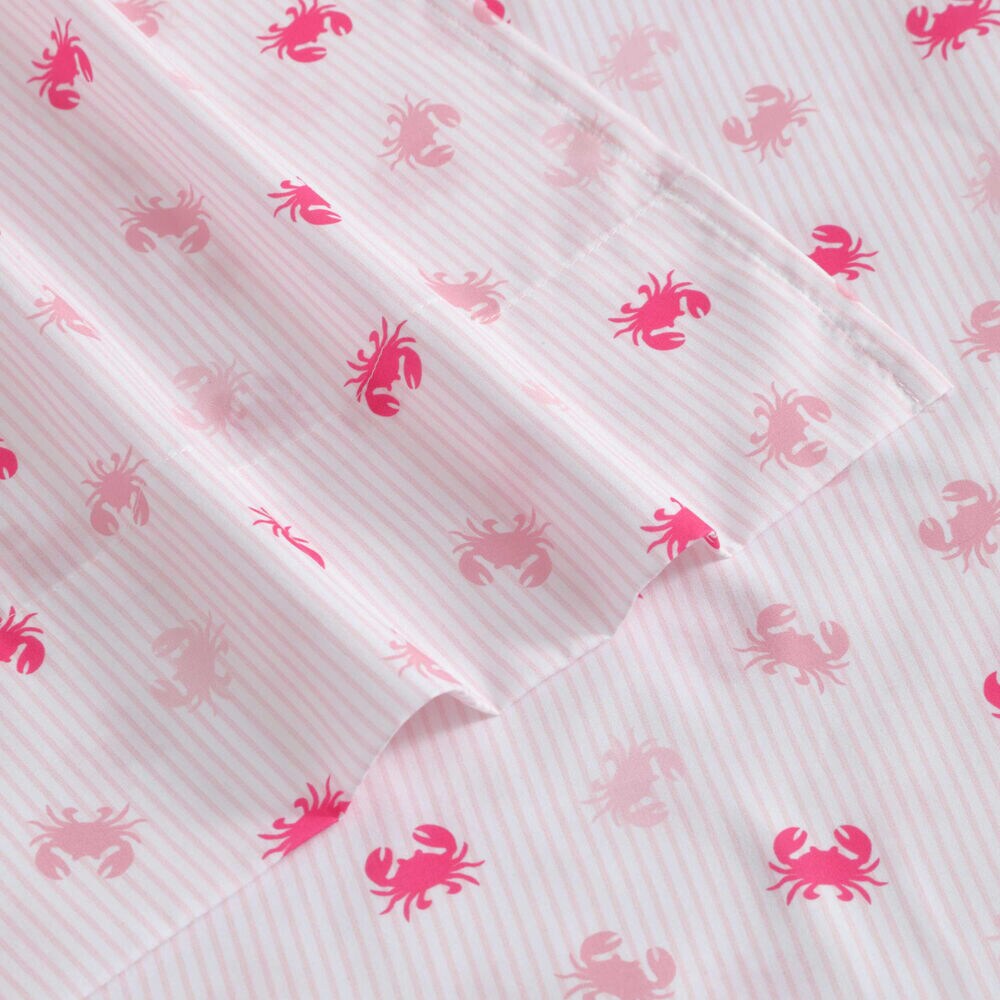 Axton Crab Pink Full Sheet Set,Lt Pink,large