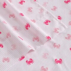 Axton Crab Pink Full Sheet Set,Lt Pink,large