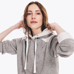 SHERPA FLEECE PULLOVER HOODIE,Fog,large