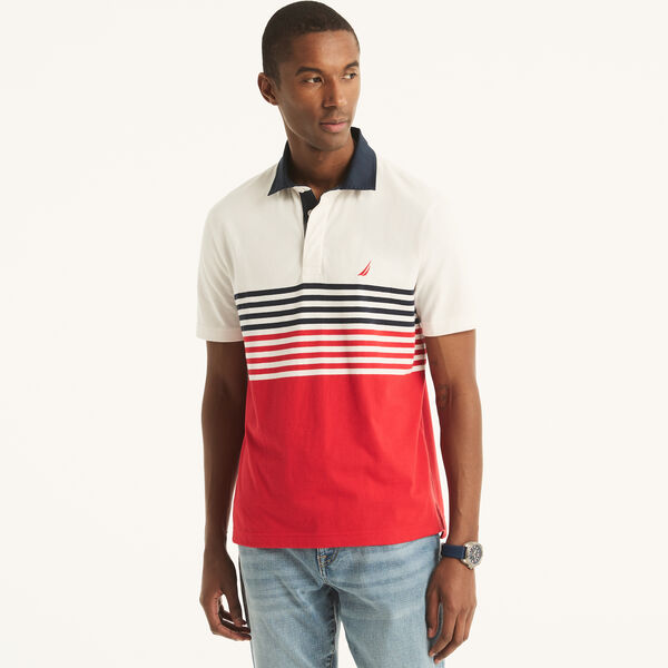 Classic Fit Chest-Stripe Polo