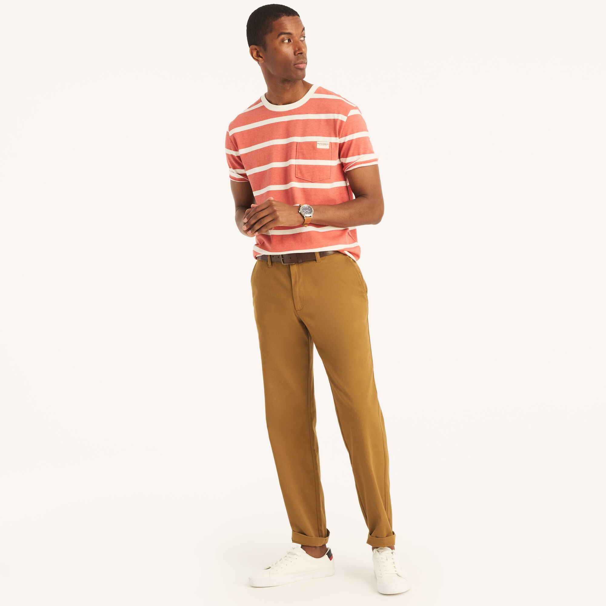 Wrinkle-Resistant Classic Fit Deck Pant,ALL SPICE,large