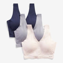 SEAMLESS LOGO BRALETTES, 2-PACK,Navy,large