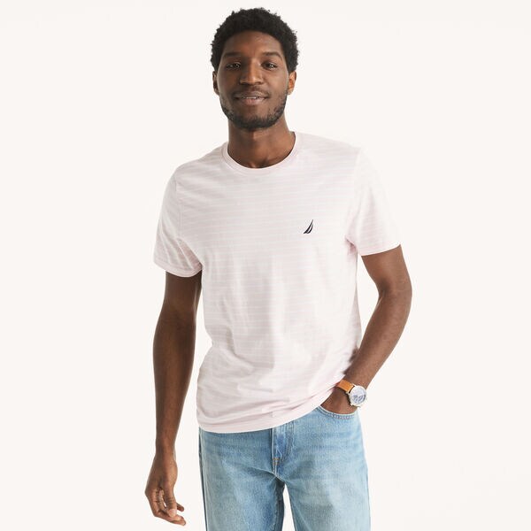 STRIPED CREWNECK T-SHIRT