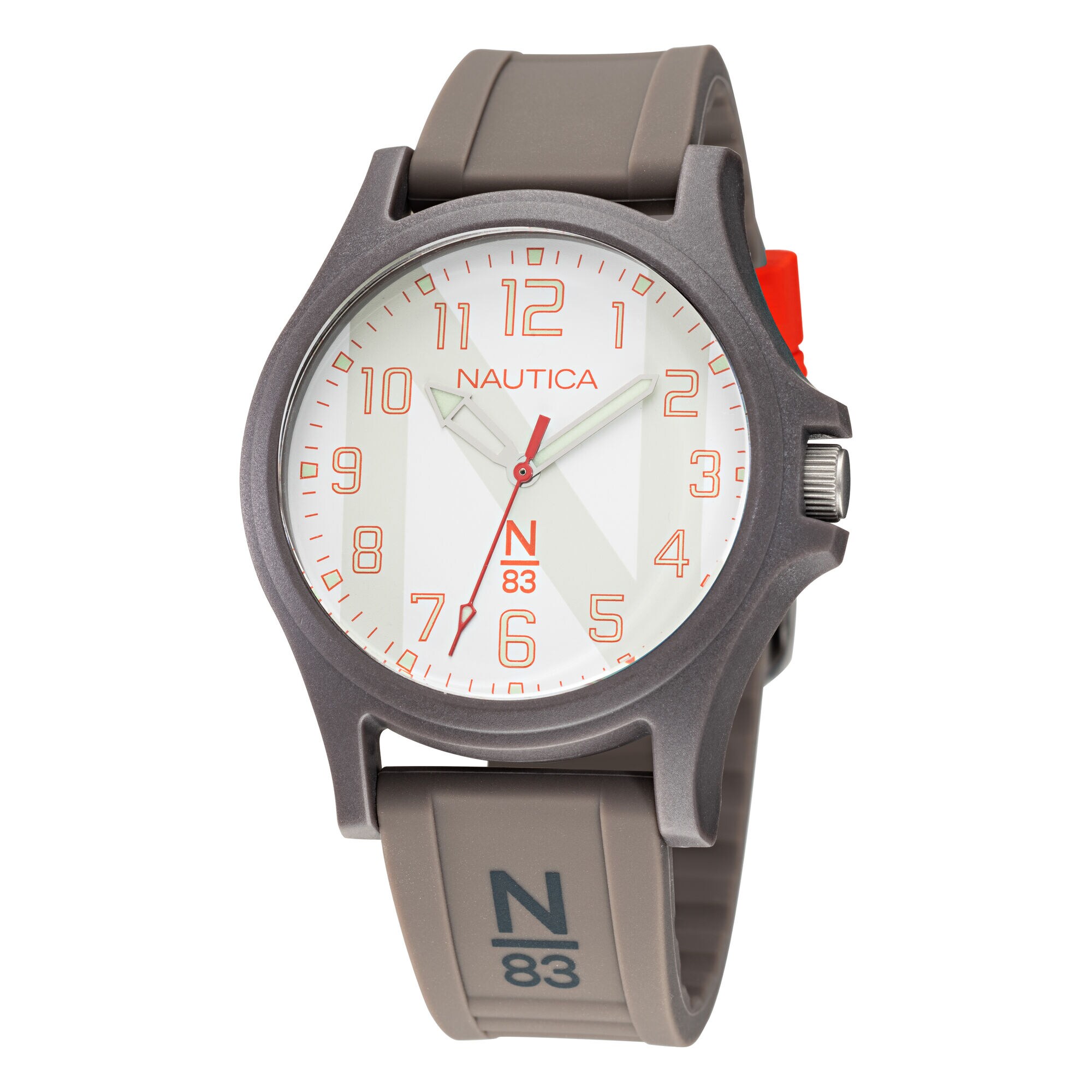 JAVA SEA SILICONE 3-HAND WATCH,Multi,large
