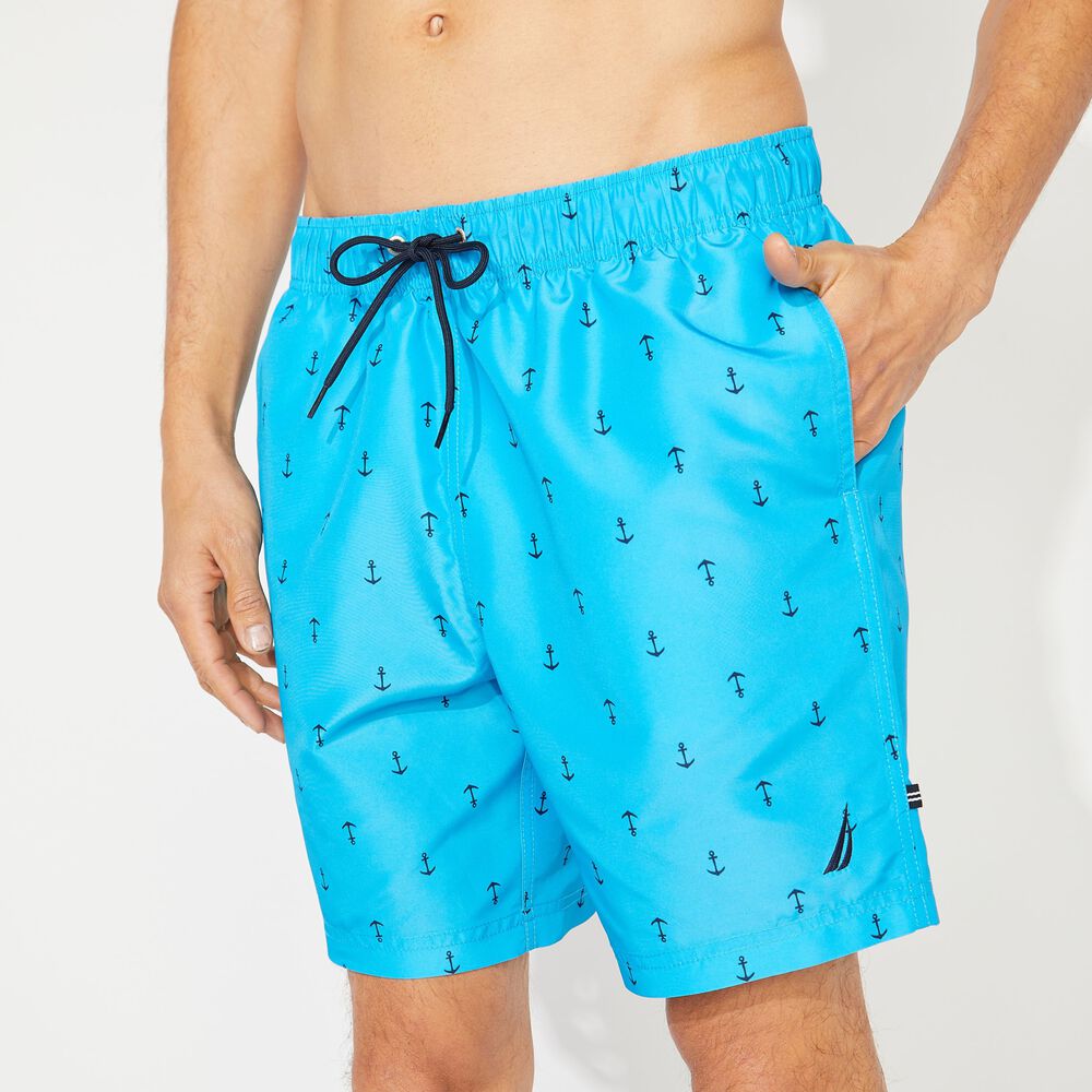 8" ANCHOR PRINT QUICK-DRY SWIM,Hawaiian Ocean,large