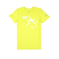 Nautica Malibu Triathlon Run Swim Bike Tee,Empire Gold,large