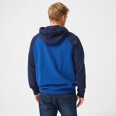 COLORBLOCK PULLOVER HOODIE,Estate Blue,large