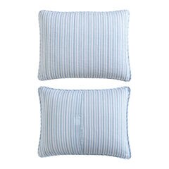 Coleridge Stripe Blue Full Queen Quilt-Sham Set,Navy Dusk,large