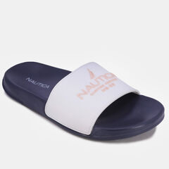 NS-83 LOGO SLIDE SANDAL,Antique White Wash,large