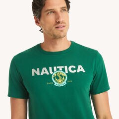 Foil Anchor Graphic T-Shirt,Spruce,large