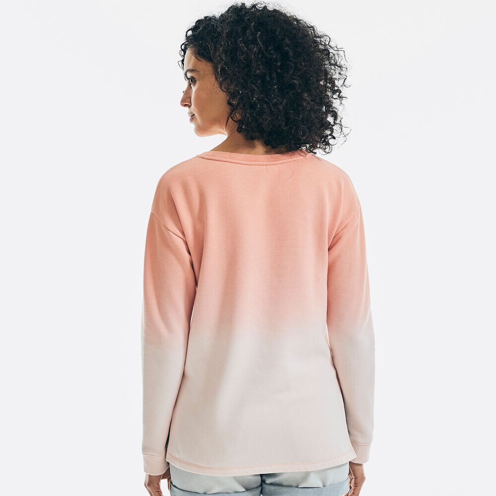 DIP DYE LOGO SWEATSHIRT,Bow Burgundy,large