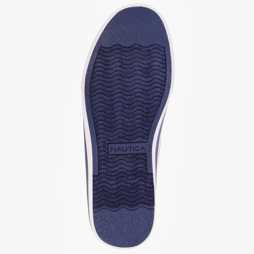 LOGO-DEBOSSED BOAT SHOE,Navy,large