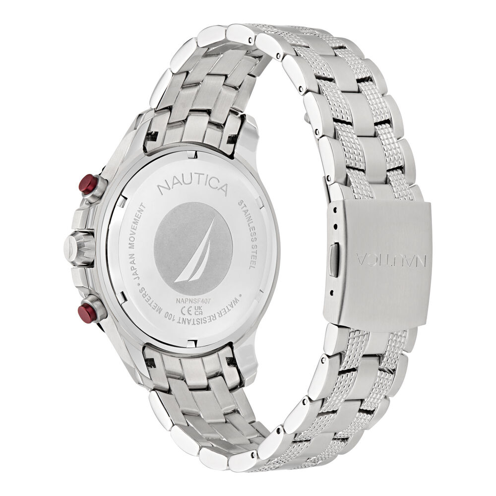 NST Stainless Steel And Silicone Watch Box Set,Moorings Grey Heather,large