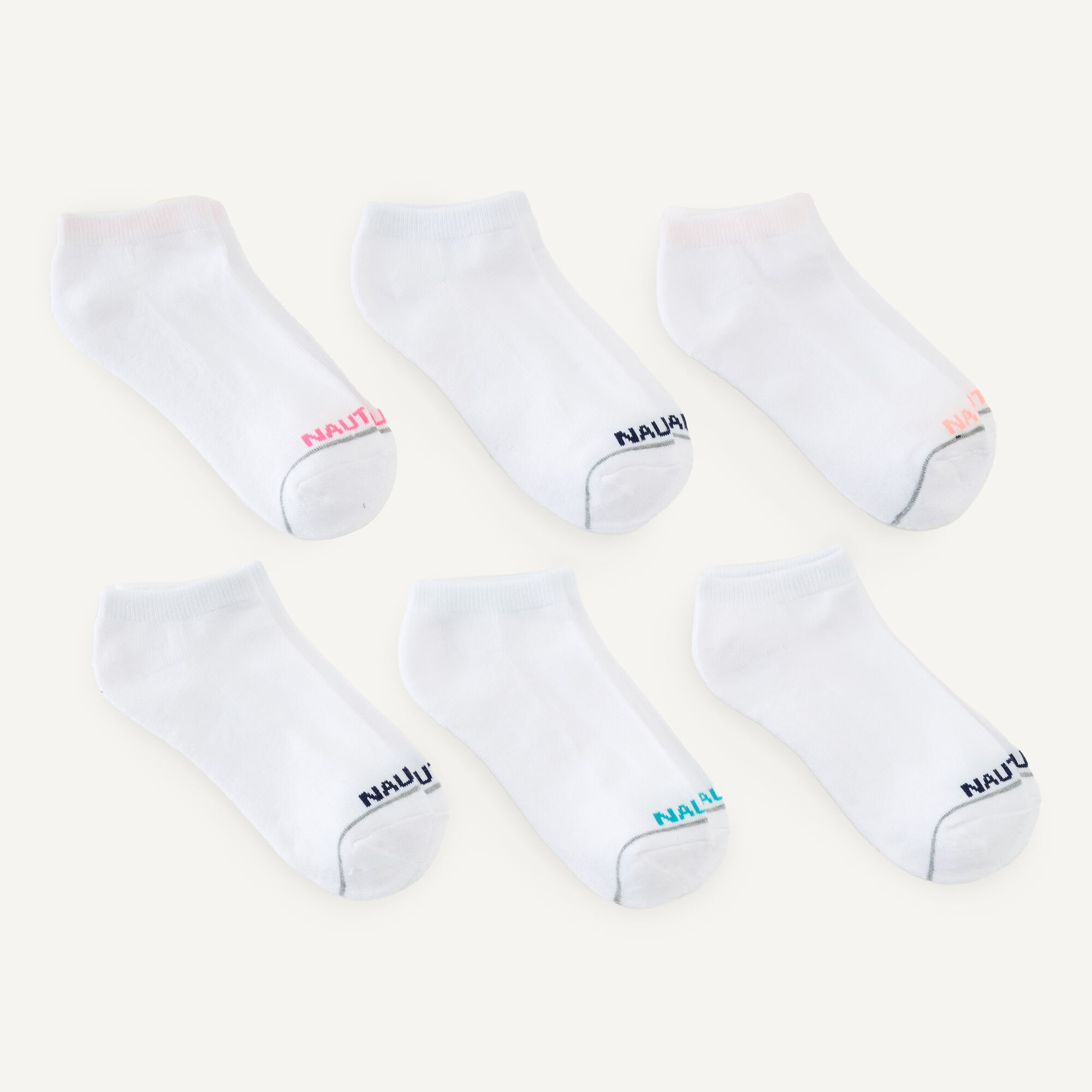 Lowcut Socks, 6-pack,True Quarry,large
