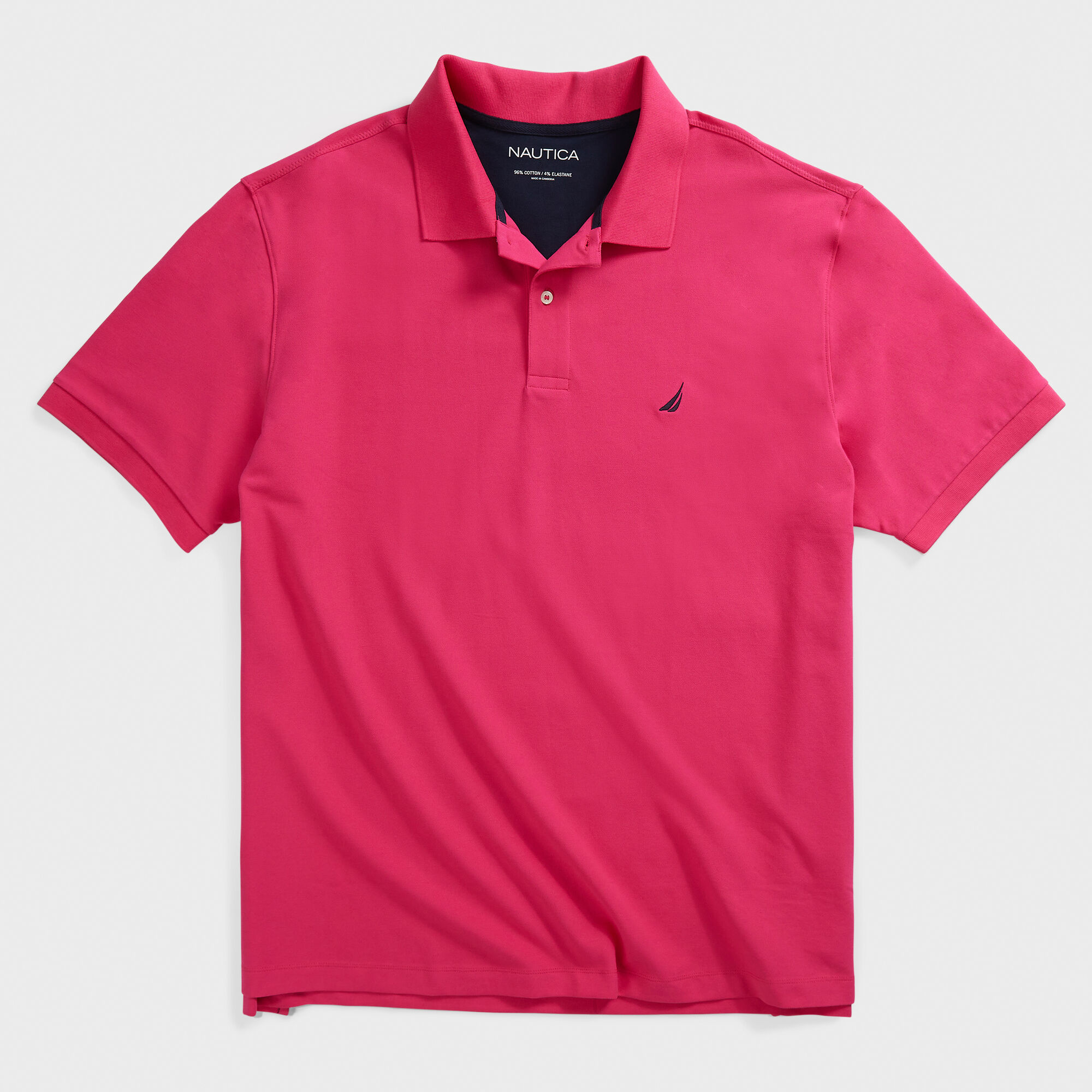 Big & Tall Classic Fit Performance Deck Polo,Leis Pink,large